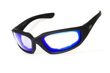 Окуляри фотохромні (захисні) Global Vision KickBack Photochromic (G-Tech&trade; blue) Anti Fog, фотохромні дзеркальні сині 1КИК24-90 фото