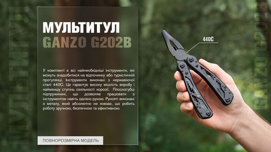 Мультитул Ganzo G202B G202B фото