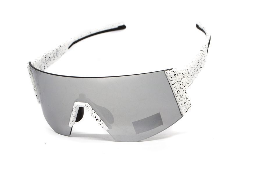 Очки защитные открытые Global Vision Astro+RX White (G-Tech&trade; silver), зеркальные серые в белой оправе с диоптрической вставкой в комплекте RX-ASTRW-SM фото