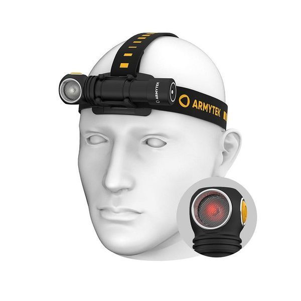 Налобний ліхтар Armytek Wizard v4 C2 WR Magnet USB, Білий-червоний світло AWUSB-WRC2 фото