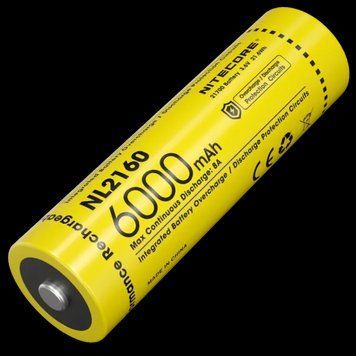 Акумулятор літієвий Li-Ion 21700 Nitecore NL2160 3.6V (6000mAh), захищений 6-1522 фото