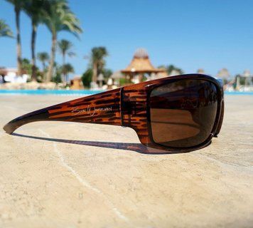 Очки поляризационные защитные 2в1 BluWater Babe Winkelman Polarized (brown) коричневые 4ВИН3-Ч50П фото