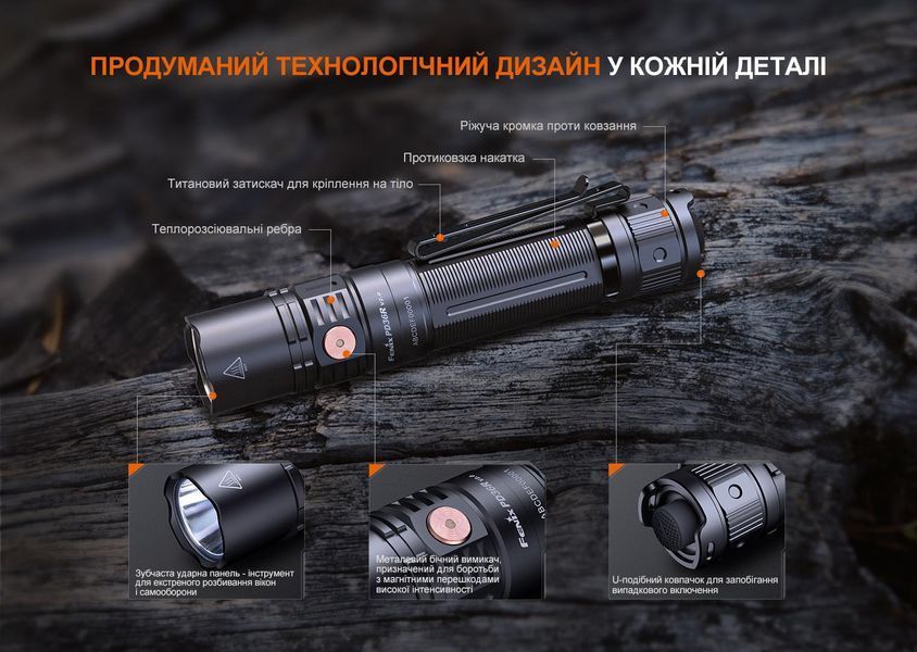 Ліхтар ручний Fenix PD36R V2.0 PD36RV20 фото