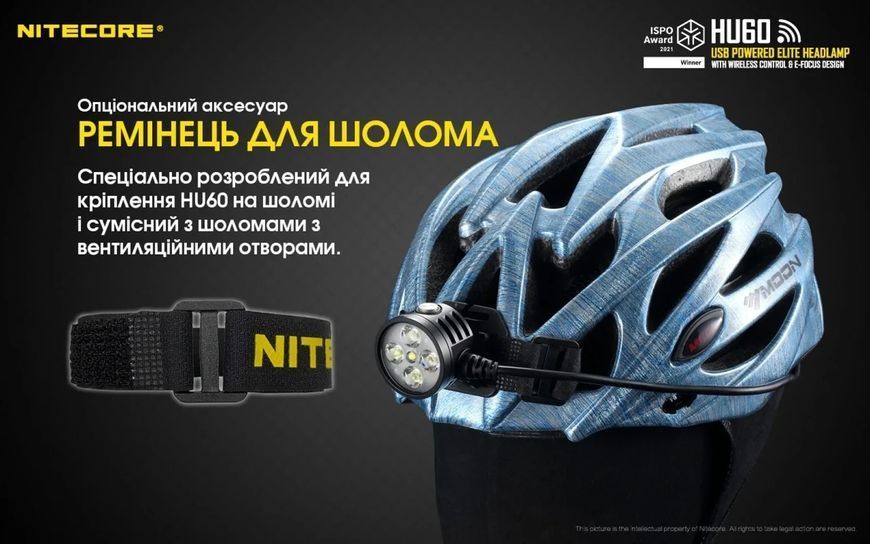 Кріплення на велосипед і шолом Nitecore HU60 BIKE MOUNT 6-1449 фото