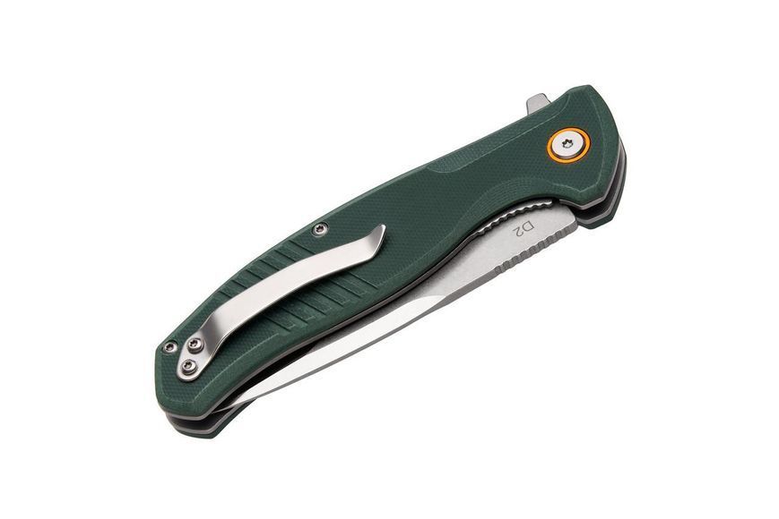 Нож складной на подшипнике с клинком из стали D2 Grand Way SG 120 green SG120G фото