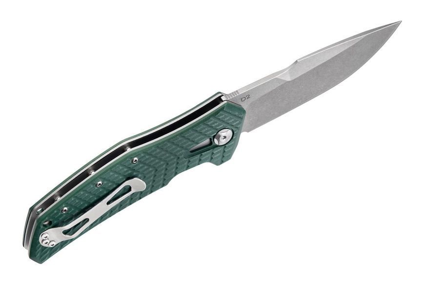 Ніж складаний на підшипнику з клинком із сталі D2 Grand Way SG 119 green SG119G фото
