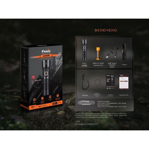Ліхтар ручний Fenix LD45R LD45R фото