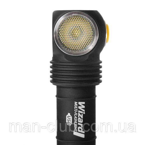 Налобний ліхтар Armytek Wizard Magnet USB + 18650 3200 mAh / XP-L (Warm) AWUSB-XPLw фото