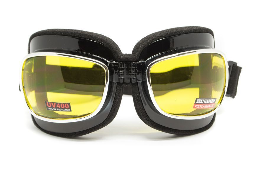 Окуляри захисні з ущільнювачем Global Vision Retro Joe (yellow) жовті GV-RETRO-AM фото