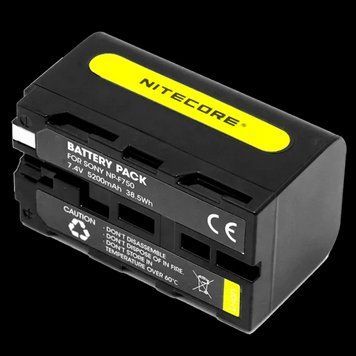 Акумулятор Li-Ion Nitecore NP-F750 для камер Sony NEX-FS700, HXR-NX5N, HXR-NX100 (5200mAh) 6-1434_750 фото