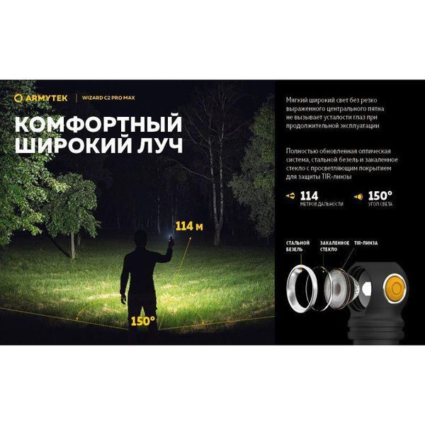Налобний ліхтар Armytek Wizard C2 Pro Max XHP70.2 Magnet USB (1*21700) OLIVE AWC2PRO_MAX_olive фото