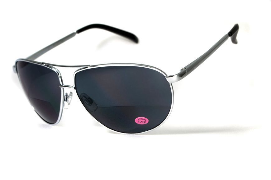 Бифокальные защитные очки Global Vision Aviator Bifocal (+3.0) (gray) серые 1АВИБИФ-Д3.0 фото