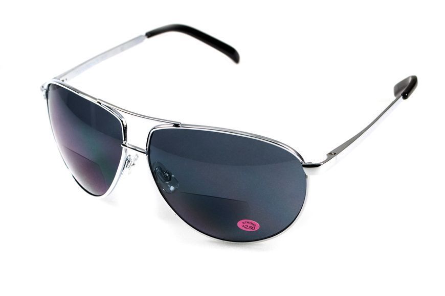 Бифокальные защитные очки Global Vision Aviator Bifocal (+3.0) (gray) серые 1АВИБИФ-Д3.0 фото