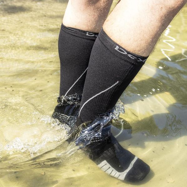 Шкарпетки водонепроникні Dexshell Compression Mudder, р-р XL, сірі DS635GRYXL фото