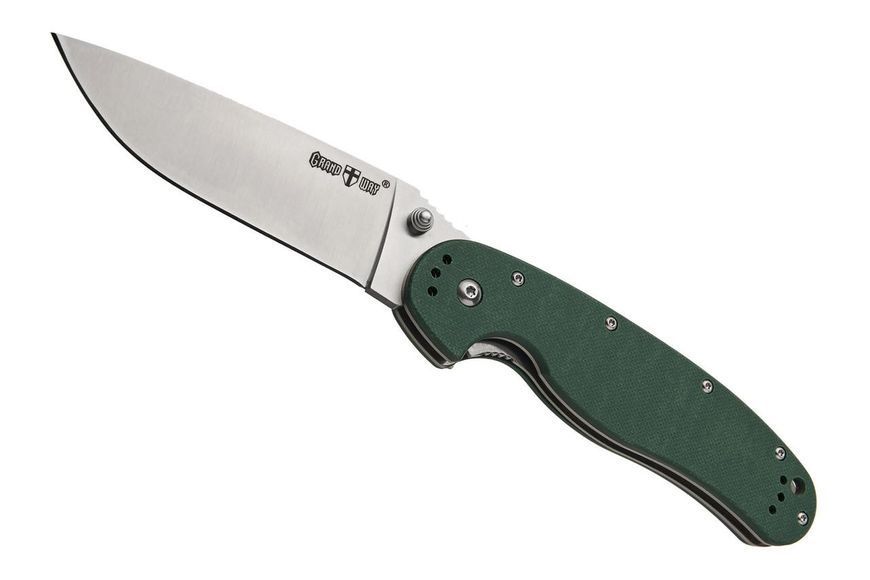 Нож складной на подшипнике с клинком из стали D2 Grand Way SG 040 green SG040g фото