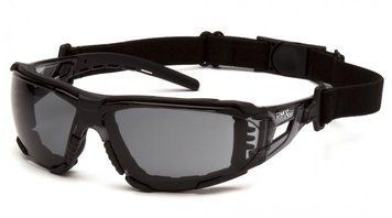 Очки защитные с уплотнителем Pyramex Fyxate (gray) Super Anti-Fog H2MAX, серые 2ФИКС-20 фото