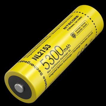 Акумулятор літієвий Li-Ion 21700 Nitecore NL2153 3.6V (5300mAh), захищений 6-1515 фото