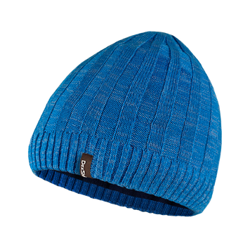 Водонепроникна шапка Dexshell Heathered Rib Knit Beanie, onesize (56-58 см), блакитний DH32405MAL фото