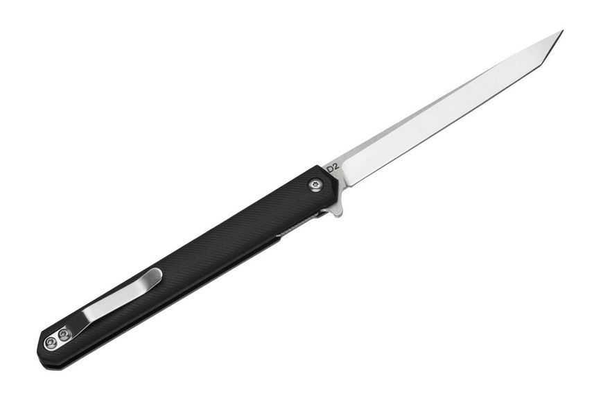 Нож складной на подшипнике с клинком из стали D2 Grand Way SG 097 black tanto SG097t фото