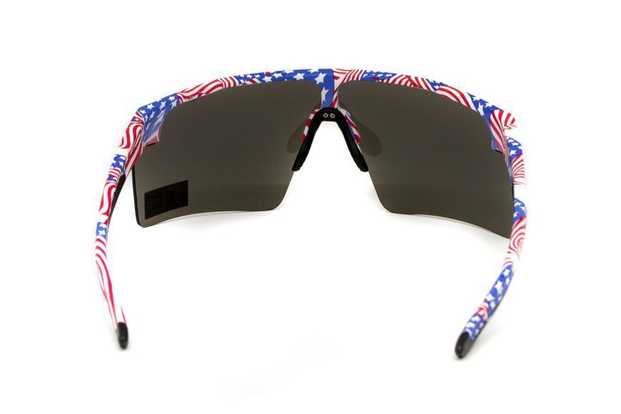 Очки защитные открытые Global Vision Onyx USA Flag (gray), сірі в оправі прапор США GV-ONXUSA-GR фото