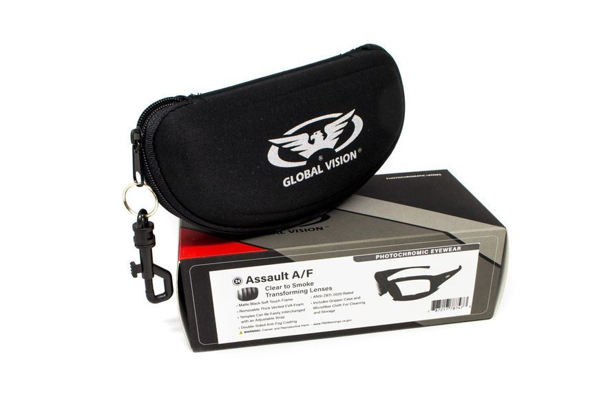 Очки защитные фотохромные Global Vision Assault Photochromic (clear) Anti-Fog, прозрачные GV-ASSA-CL13 фото