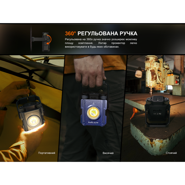 Фонарь прожектор Fenix ​​CL27R темно-голубой CL27R-Blue фото