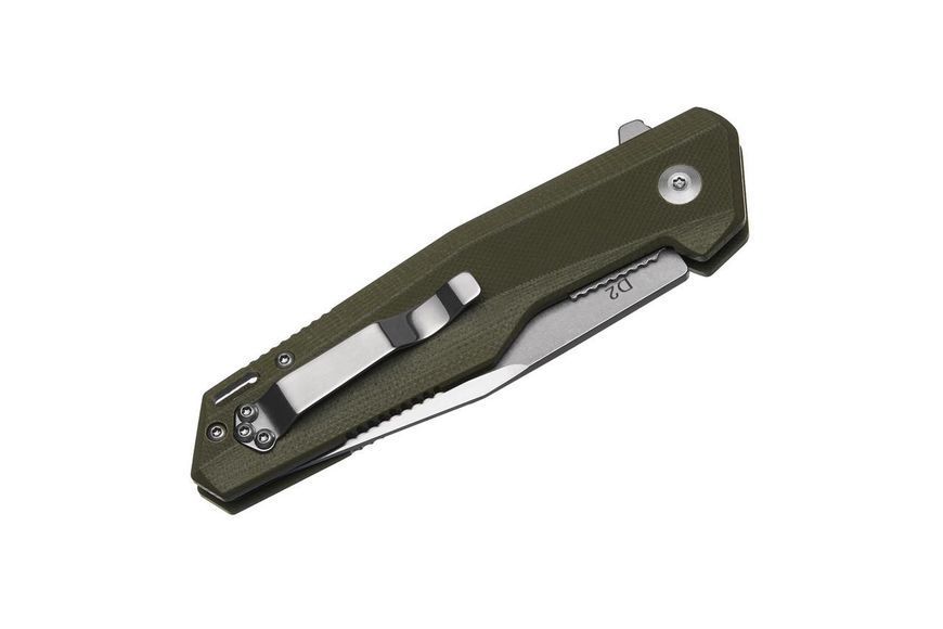 Нож складной на подшипнике с клинком из стали D2 Grand Way SG 153 army green SG153ag фото