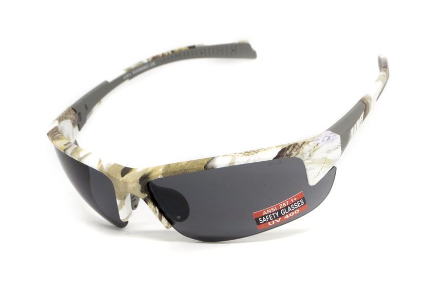 Очки защитные Global Vision Hercules-7 White Camo (gray), серые в камуфлированной оправе GV-H7WCAM-GR фото