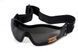Окуляри захисні з ущільнювачем Global Vision Z-33 (gray) Anti-Fog, чорні 1З33-20 фото 1