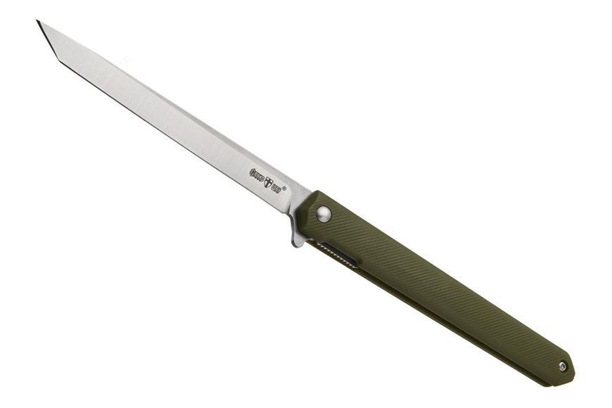 Нож складной на подшипнике с клинком из стали D2 Grand Way SG 097 green tanto SG097gt фото