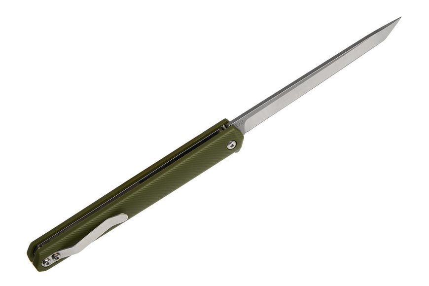 Нож складной на подшипнике с клинком из стали D2 Grand Way SG 097 green tanto SG097gt фото