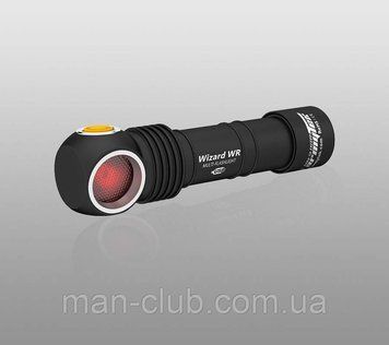Налобный фонарь Armytek Wizard WR Magnet USB + 18650 3200 mAh / Тёплый-красный свет AWUSB-WRw фото