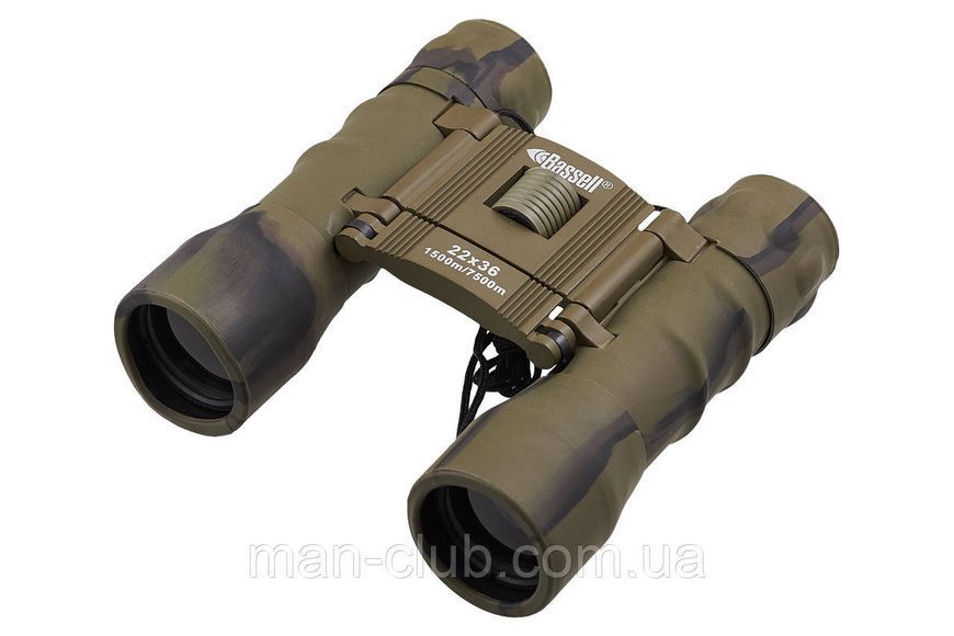 Бінокль компактний Bassell 22x36, хакі BA2236gr фото