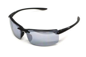 Очки защитные Global Vision Wheelin Black (flash mirror) серые зеркальные линзы в черной оправе GV-WHEBL-FM фото