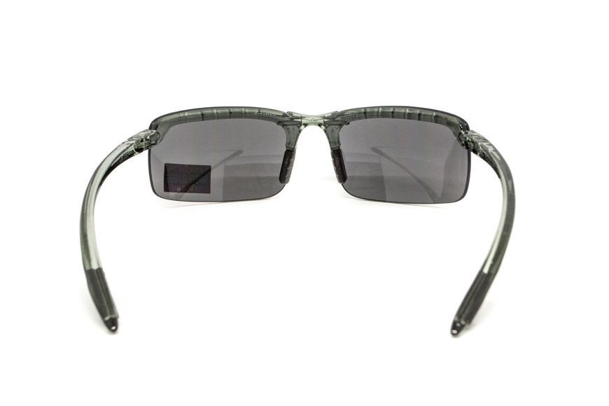 Очки защитные Global Vision Wheelin Crystal Gray (flash mirror) серые зеркальные линзы в полупрозрачной серой оправе GV-WHEGR-FM фото